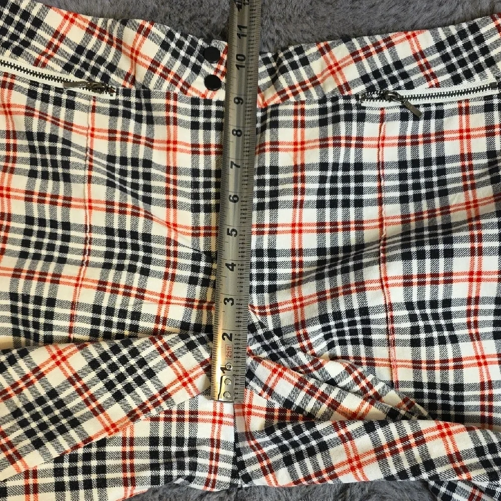 J. McLaughlin Plaid Chinos - Black, Red, White